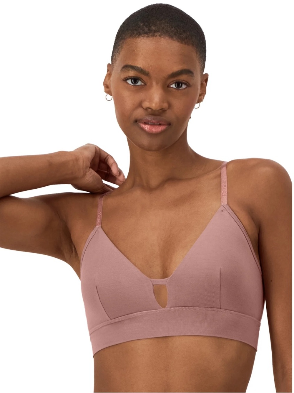 Hanes Originals Women's Supersoft Longline Bralette Size LARGE